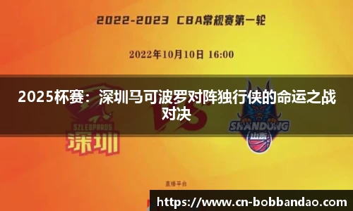 2025杯赛：深圳马可波罗对阵独行侠的命运之战对决